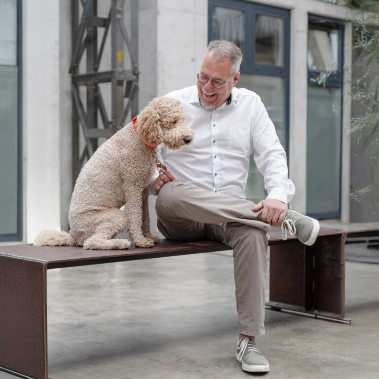 Michael Strobel und sein Hund Bummelz